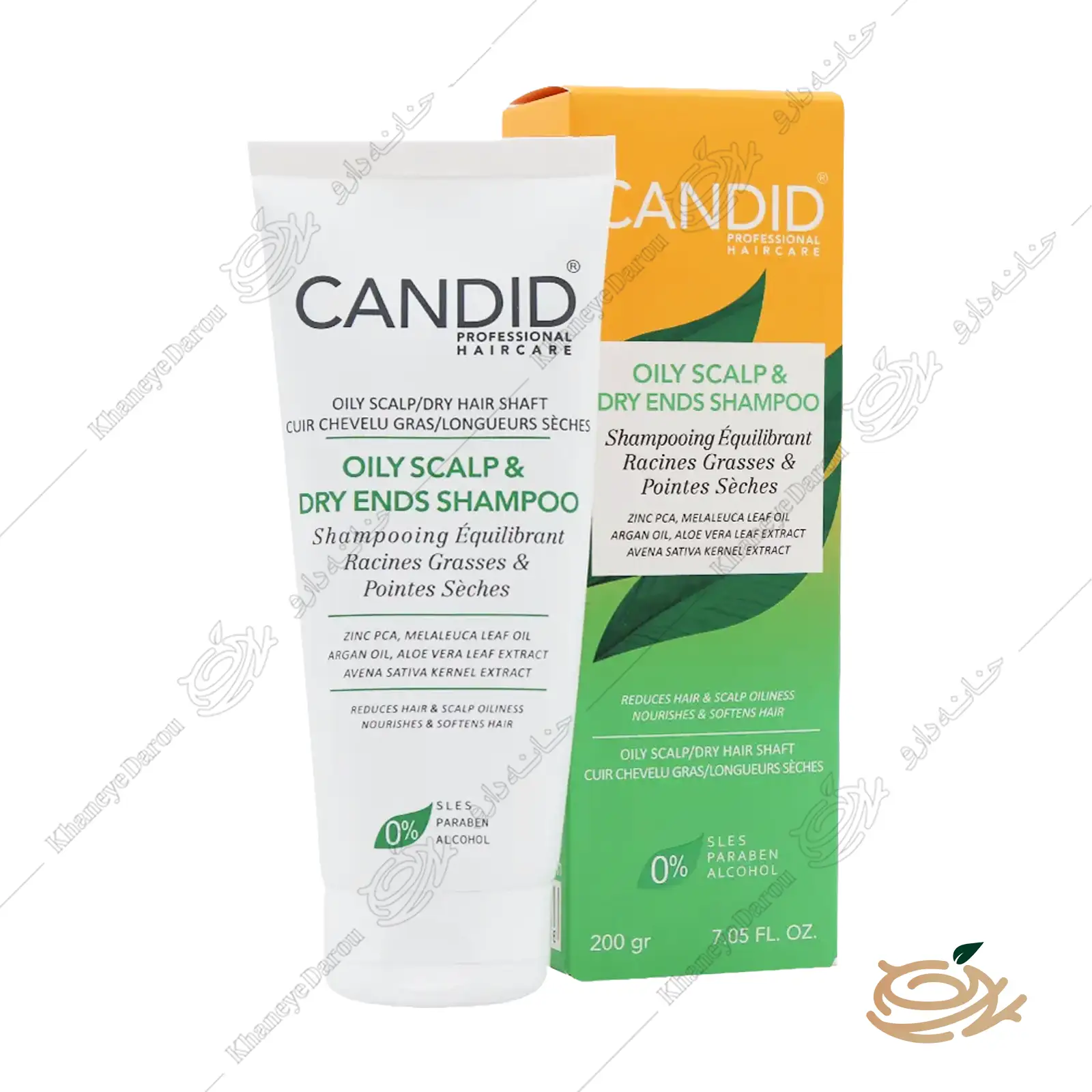 Candid Oily Scalp And Dry Ends شامپو پوست سر چرب و ساقه مو خشک کاندید