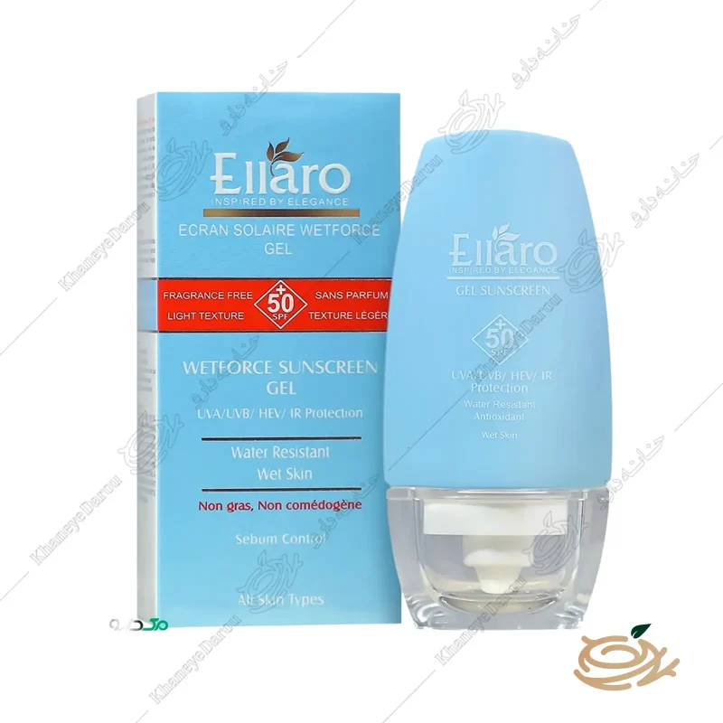 ژل ضد آفتاب وت فورس SPF50 الارو مناسب انواع پوست