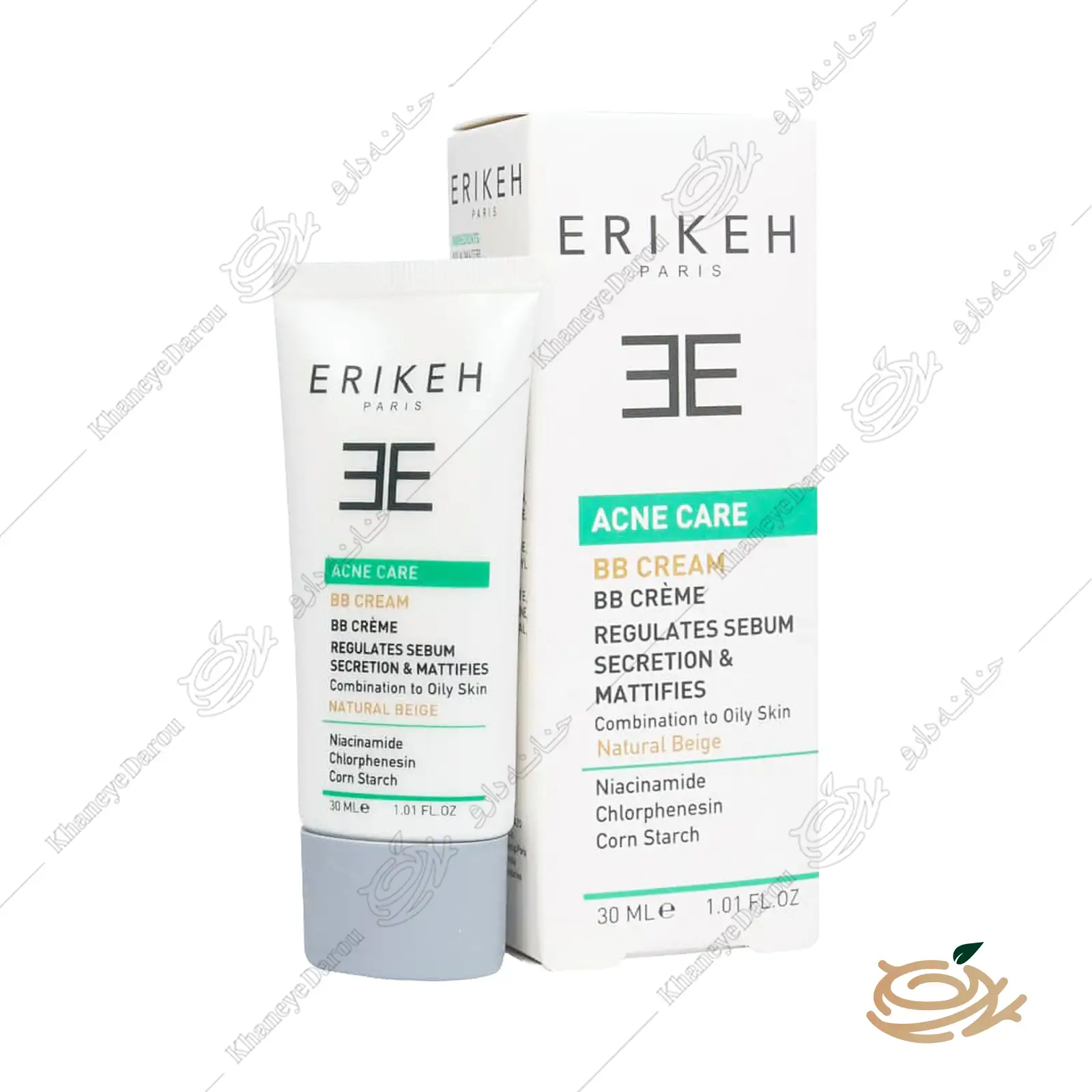 Erikeh Acne Care BB Cream بی بی کرم ضد آکنه اریکه مناسب پوست مختلط تا چرب 30 میلی لیتر - Image 1