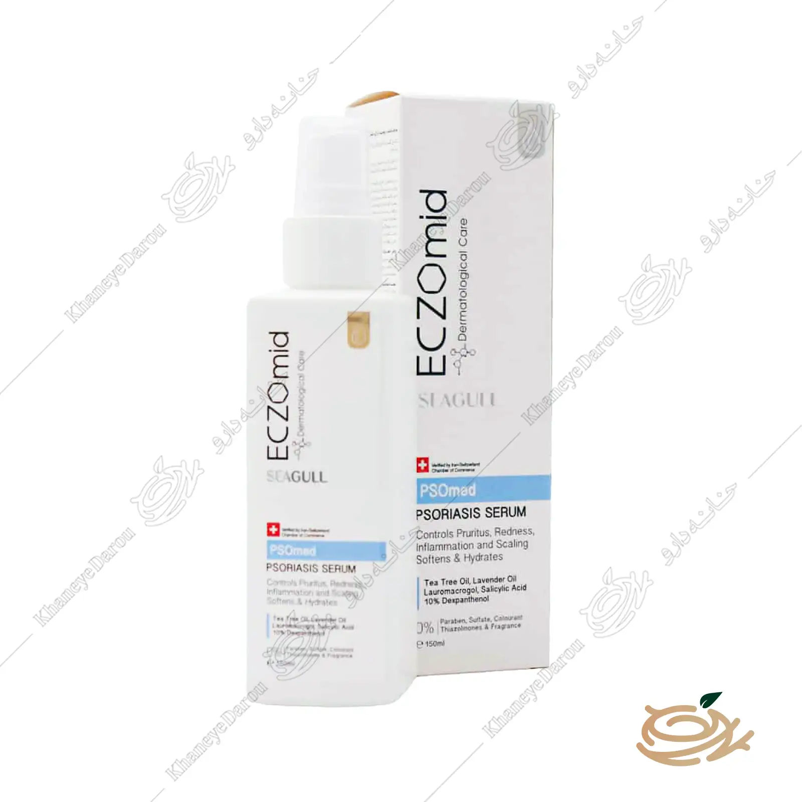 Eczomid Psomed Psoriasis Serum سرم مناسب پوست دارای خشکی اگزومید 150 میلی لیتر
